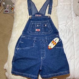 Brand new (with tags) Revolt jean short overalls